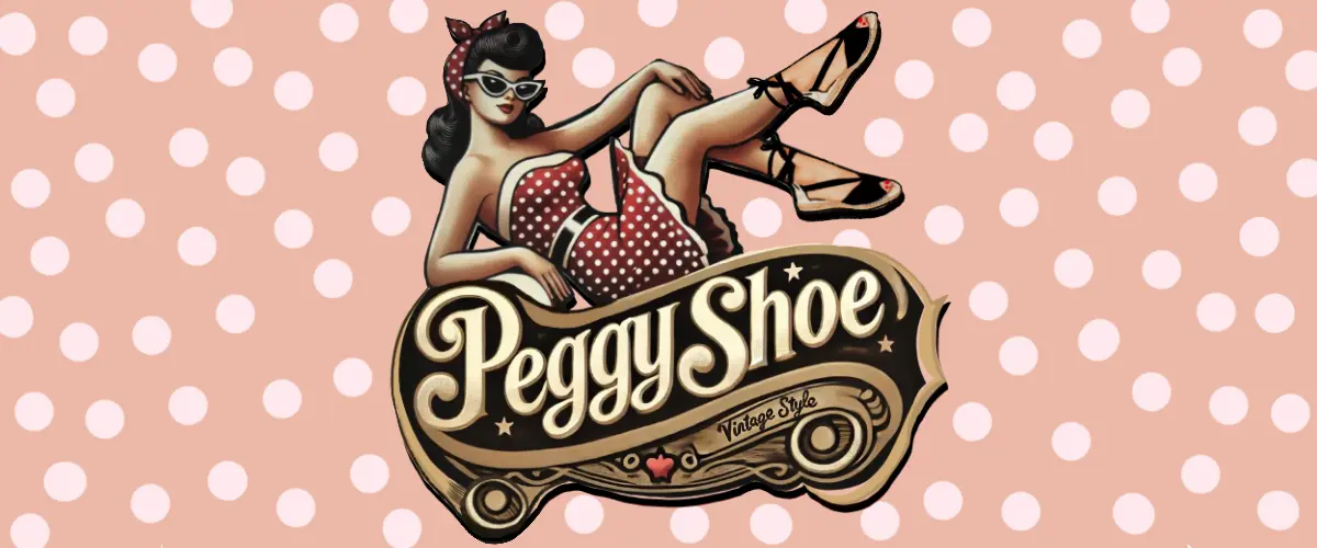 Peggy Shoe Retro Logo Desktop