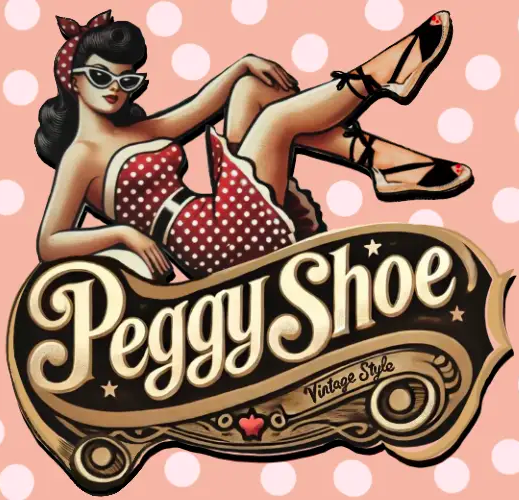 Peggy Shoe Retro Logo Mobile